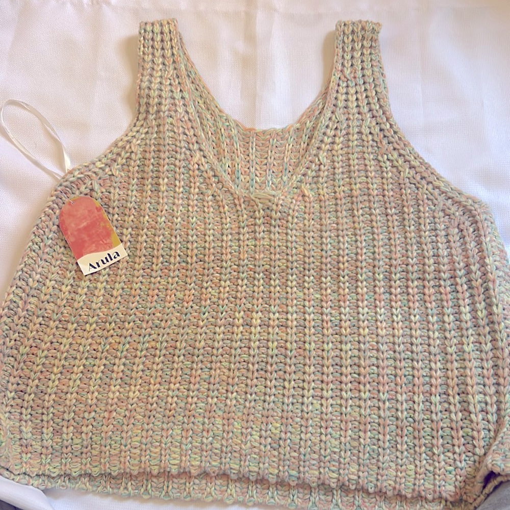 Crocheted Tank Top from Arula/A Beautiful Soul NWT